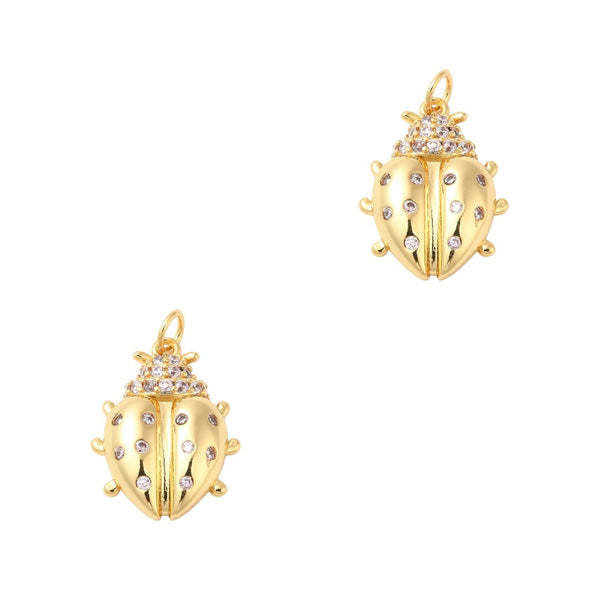 DQ Bedel Lieveheersbeestje 20mm Goud - 1 stuk