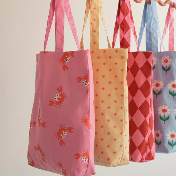 Canvas Tas Checkered Pink