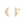 Load image into Gallery viewer, Oorbellen Stud Croissant Sparkle