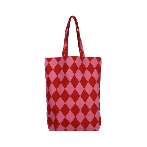 Canvas Tas Checkered Pink