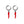 Load image into Gallery viewer, Oorbellen Hoop Spicy Red