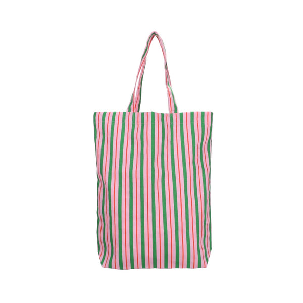 Canvas Tas Stripes Pink Green