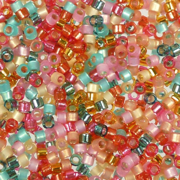 Miyuki Delica 11/0 Tropical Mix - 7 gram