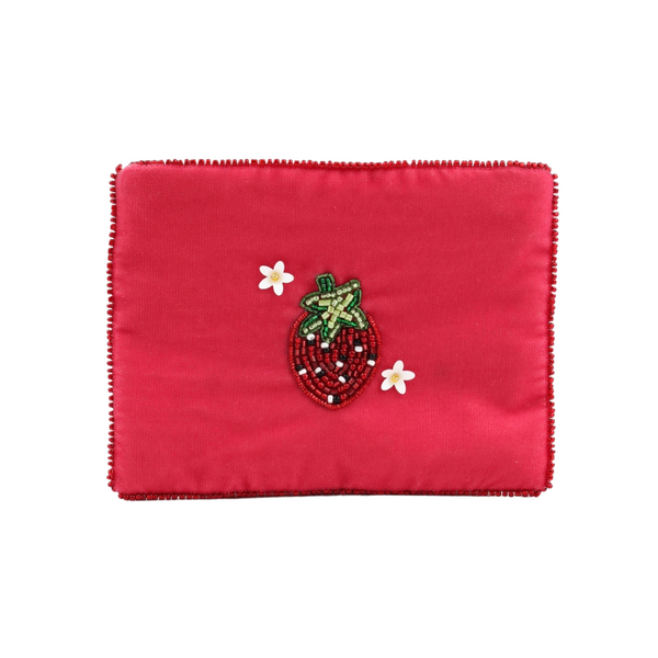 Make Up Tasje Kralen Aardbei - Rood