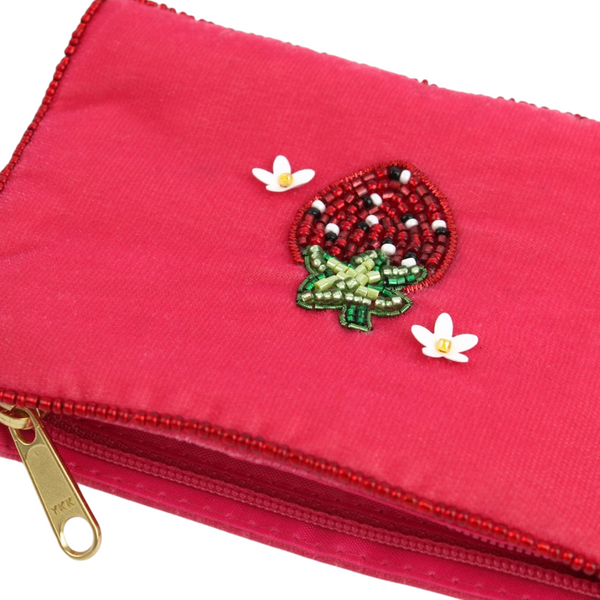 Make Up Tasje Kralen Aardbei - Rood