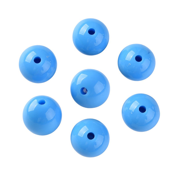 15mm Acryl Kralen Licht Blauw - 1 stuk