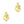 Laad afbeelding in galerie, Bedel (Stainless Steel) Heilig Hart 14mm Goud - 1 stuk