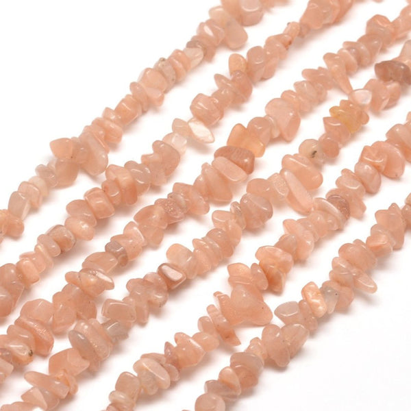 Natuursteen Chips Kralen Zonnesteen 5~8mm - 50 stuks