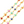 Laad afbeelding in galerie, Jasseron (stainless steel) Hartjes Multicolor 6x10.5mm Goud (per 20cm)
