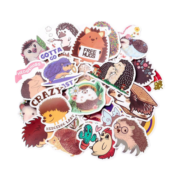 Sticker Pack Hedgehog Mix - 50 stuks