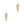 Load image into Gallery viewer, DQ Bedel Visgraat Met Steentjes 15.5mm Goud - 1 stuk