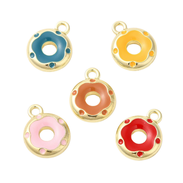 BQ Bedel Donut 12.5mm Multi Goud - 1 stuk