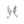 Load image into Gallery viewer, DQ Charm Fish Zirconia Silver