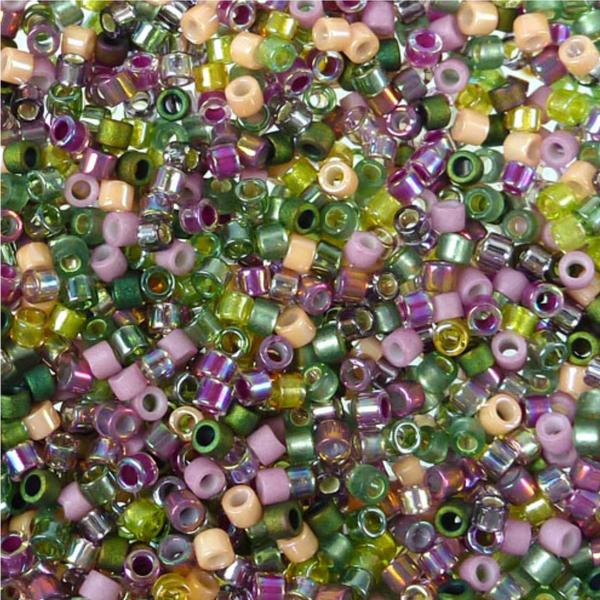 Miyuki Delica 11/0 Lavender Garden Mix - 7gr