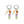 Load image into Gallery viewer, Earrings Hoop Rainbow Chips
