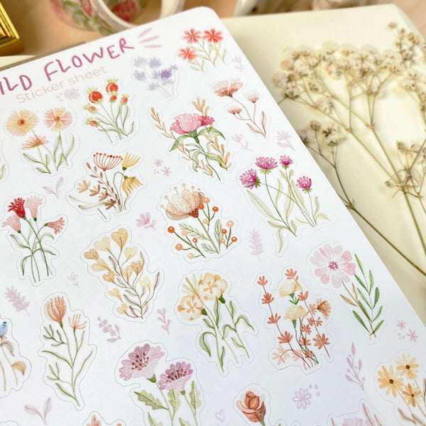Stickervel Lettoon A6 - Wild Flower