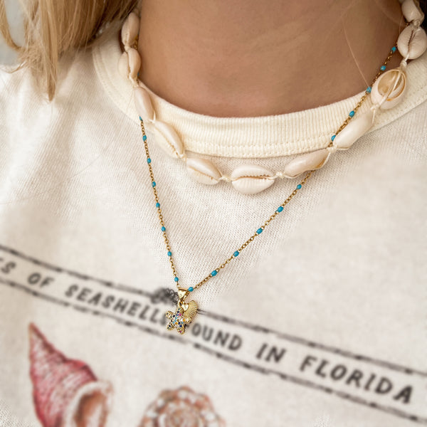 DQ Bedel Hanger Zeester Zirkonia 13.5mm Goud - 1 stuk