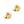 Load image into Gallery viewer, DQ Bedel Cowboy Hoed 12mm Goud - 1 stuk