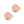 Load image into Gallery viewer, Bedel (Stainless Steel) Maan Hart Roze 17.5mm Goud - 1 stuk