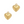 Laad afbeelding in galerie, Bedel (Stainless Steel) Hart Deco 10mm Goud - 1 stuk