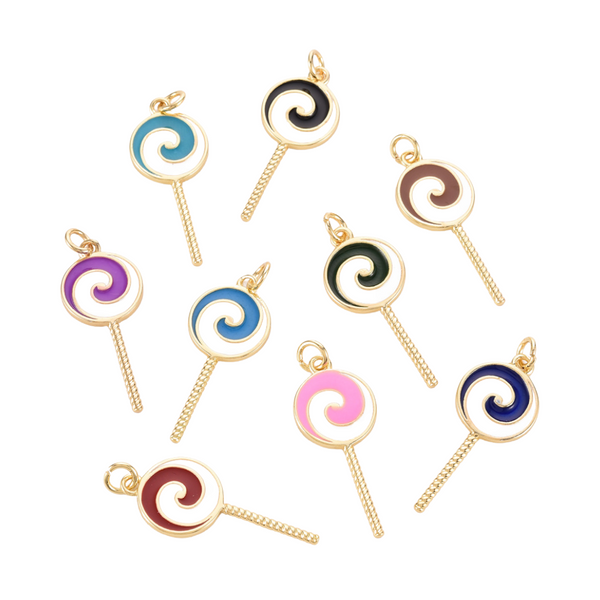 DQ Bedel Lolly 30mm Multi Goud - 1 stuk