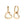 Load image into Gallery viewer, Earrings Hoop Hollow Heart