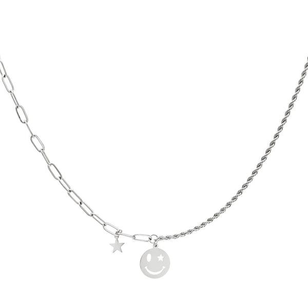 Ketting Smiley And Star