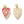 Load image into Gallery viewer, DQ Charm Heart With Eye Red Gold