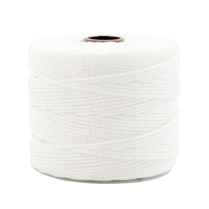 Nylon S-Lon draad 0.6mm Wit (per meter)