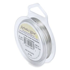 24 Gauge Artistic Wire Stainless steel