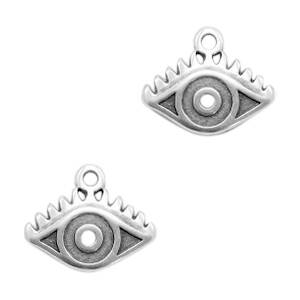 DQ Charm Eye Antique Silver