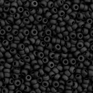 Miyuki Rocailles 11/0 Opaque matte black - 5 gram