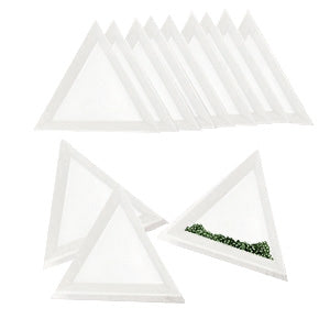 Bead Tray Triangle White