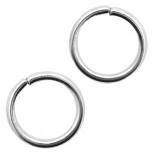 Bending ring 6mm (stainless steel) Antique Silver