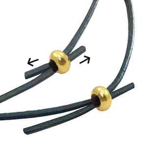 DQ Macrame Closure 6x3mm Gold (Smart Bead Stopper)