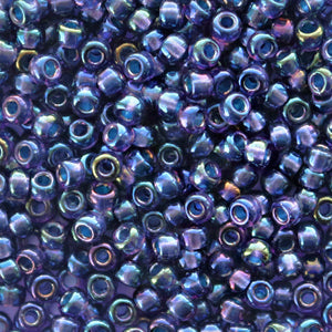 Miyuki Rocailles 8/0 Fancy lined tidal blue