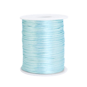 Satijn draad 1.5mm Pastel Blauw (per meter)