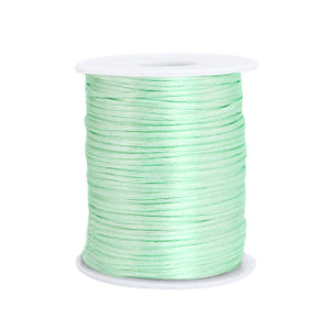 Satijn draad 1.5mm Mint Groen (per meter)