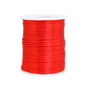 Satijn draad 1.5mm Rood (per meter)