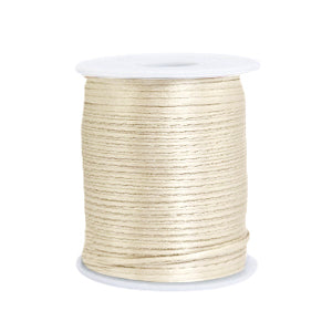 Satijn draad 1.5mm Beige (per meter)