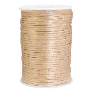 Satijn draad 2.5mm Champagne Beige (per meter)