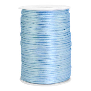 Satin thread 2.5mm Light Blue (per meter)
