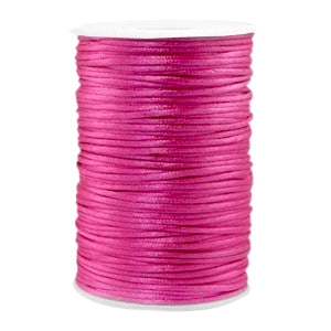 Satin thread 2.5mm Fuchsia Purple (per meter)