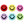 Load image into Gallery viewer, Acrylic Beads Smileys Multicolor Black - Mix 100 pieces