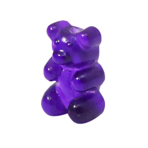 Resin Hanger Gummy Bear Purple 17x11mm - 1 stuk