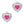 Laad afbeelding in galerie, Bedel (Stainless steel) Hart Roze 13mm Zilver - 1 stuk