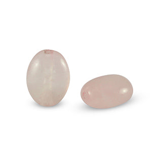Natural Stone Bead Oval Rose Quartz 8mm