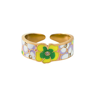 Ring Colorful Flower