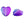 Load image into Gallery viewer, Glassbead Heart 12mm Purple