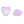 Load image into Gallery viewer, Glassbead Heart 12mm Lilac